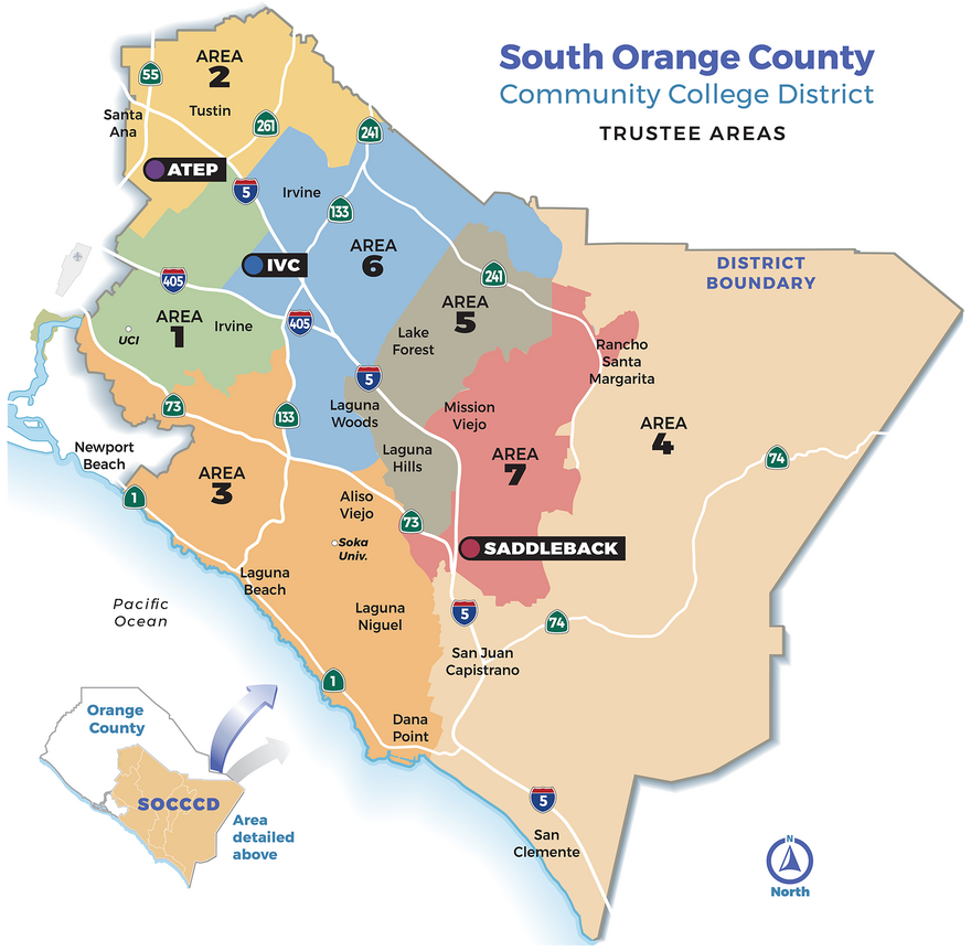Maps of district areas socccd